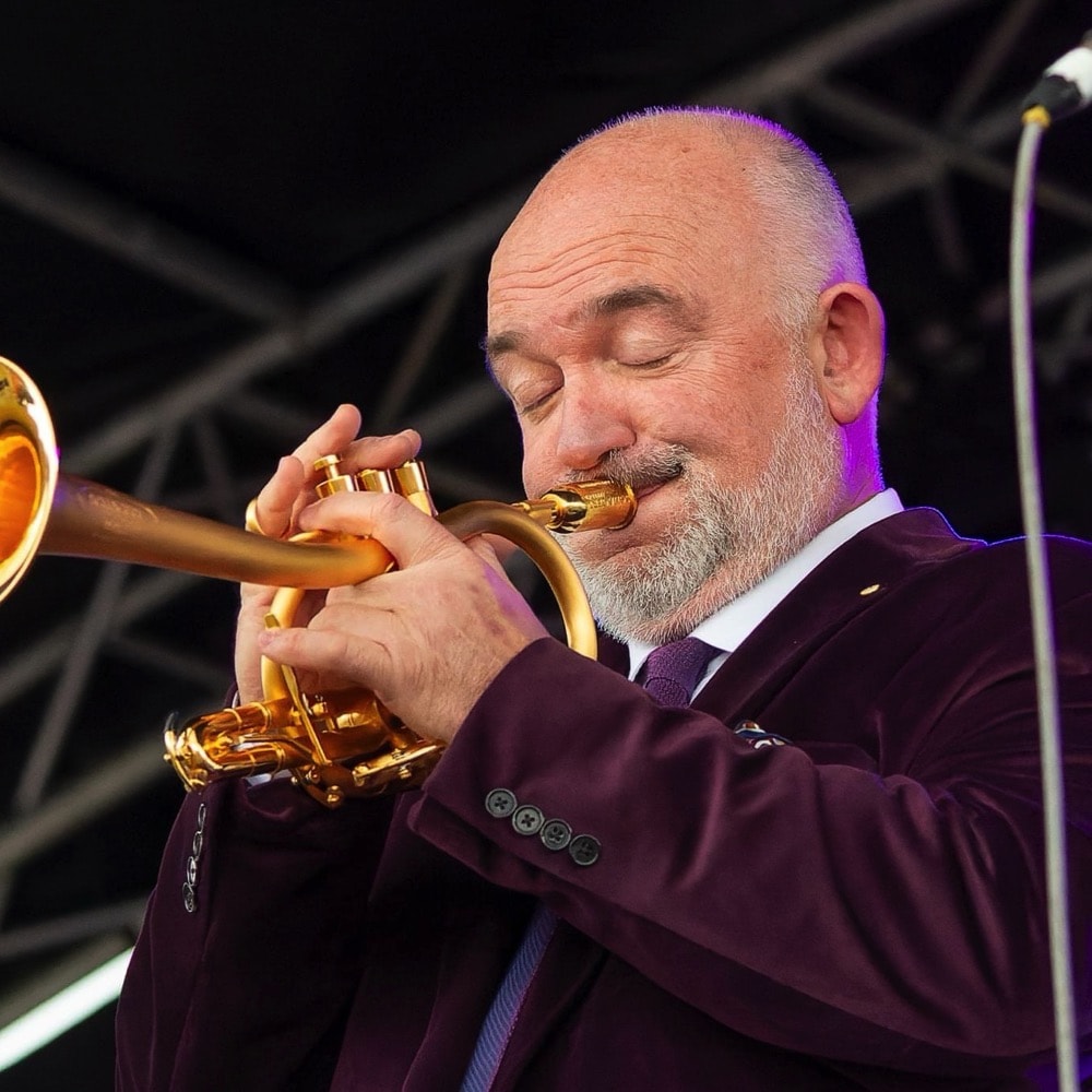 Man plays trumpet. Live event audio Brisbane, Gold Coast, Sunshine Coast